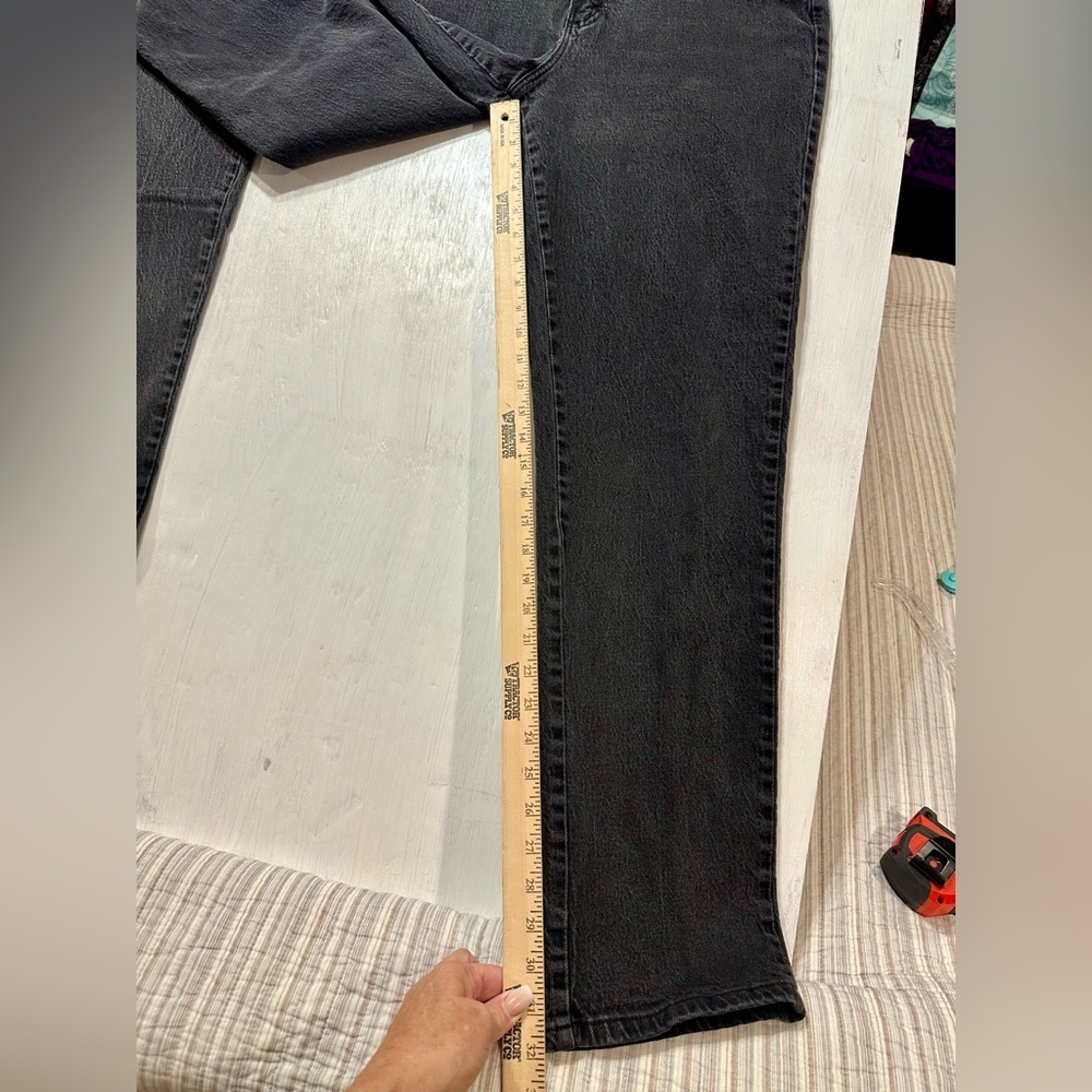 Lot 2 Rider by Lee Jeans Women’s 14L Black High Rise Tapered Mom Jeans Vintage - Picture 10 of 13